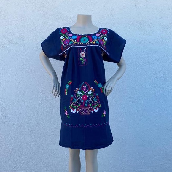 Mexican Embroidery Dress from Oaxaca - Picture 1 of 10